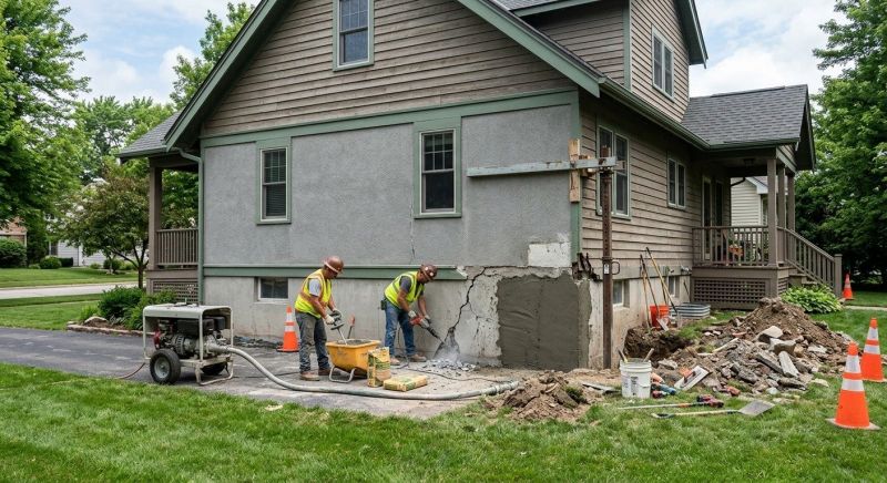 Building Foundation Repair in Wycombe, PA