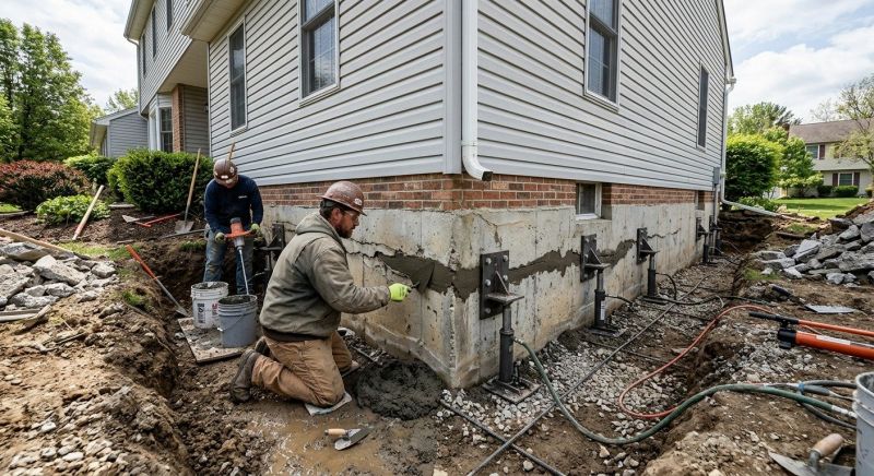 Basement Foundation Repair in Warrington, PA