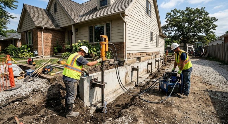 Basement Stabilization in Perkasie, PA