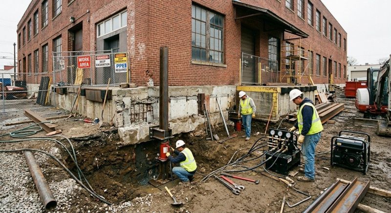 Building Foundation Repair in Collegeville, PA