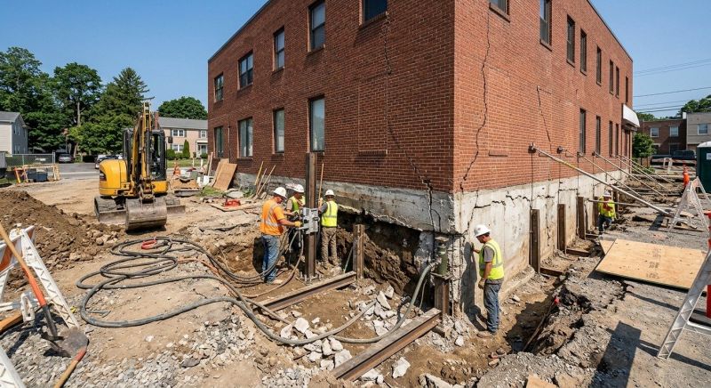 Building Foundation Repair in Fort Washington, PA