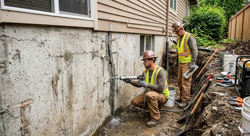 Cracked Foundation Repair in Flemington, NJ