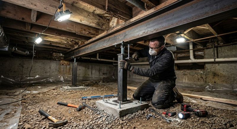 Crawlspace Structural Repair in Perkasie, PA