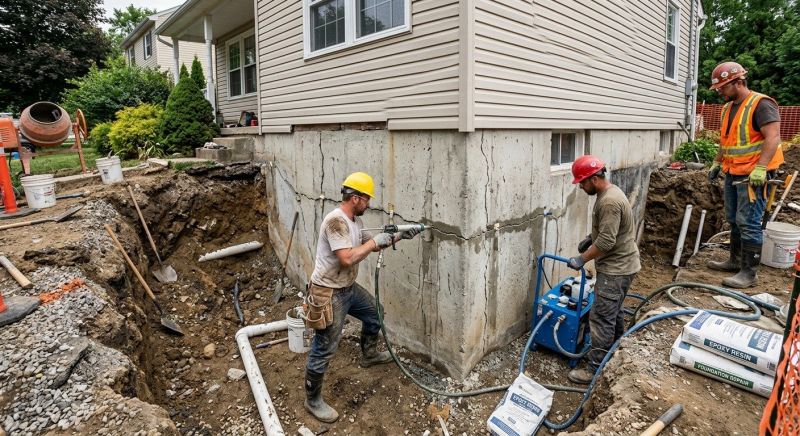 Deep Foundation Repair in Perkasie, PA