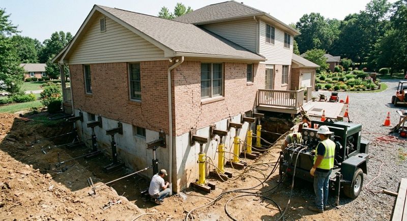Foundation Jacking in Devon, PA