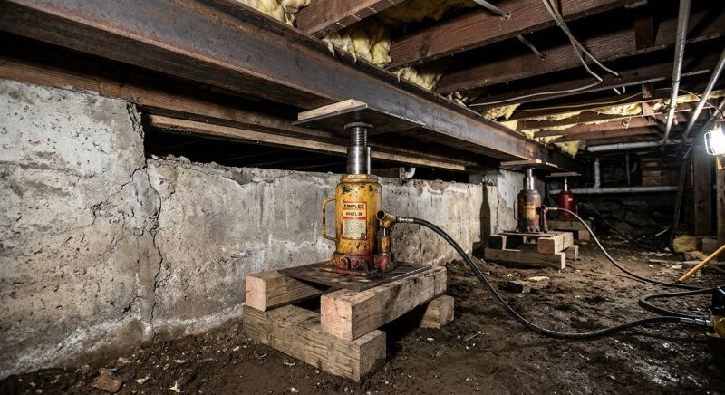 Foundation Jacking in Gilbertsville, PA