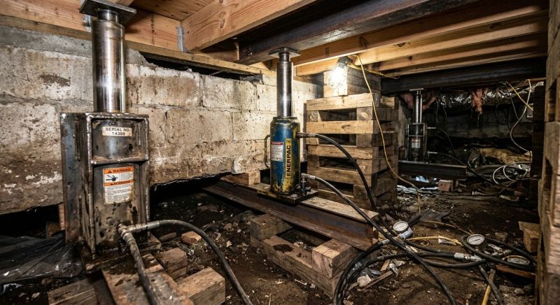 Foundation Jacking in Gilbertsville, PA