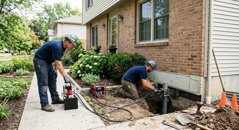 Foundation Jacking in Quakertown, PA
