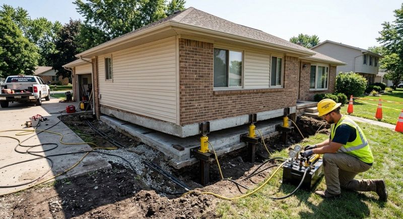 Foundation Lifting in Bethlehem, PA