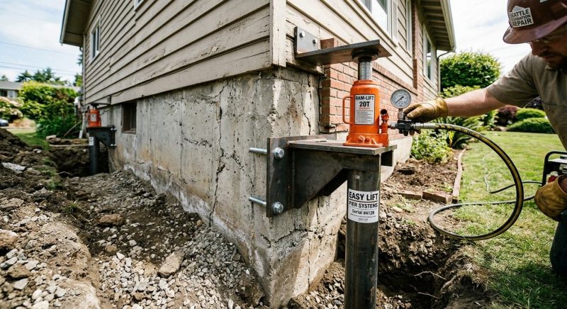Foundation Lifting in Easton, PA