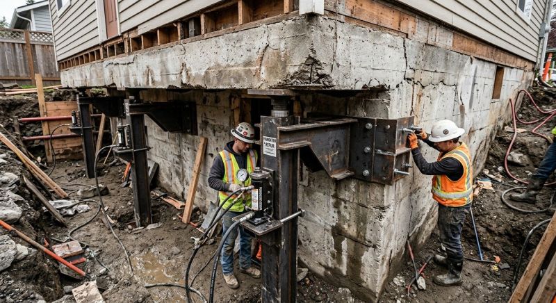 Foundation Lifting in Royersford, PA