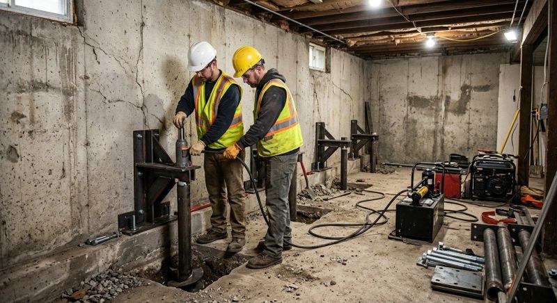 Foundation Stabilizing in Cheltenham, PA