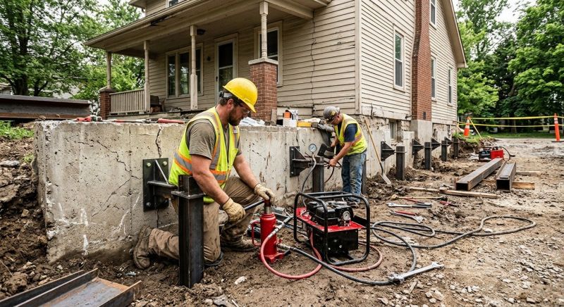 Foundation Stabilizing in Easton, PA
