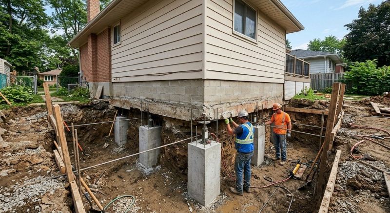 Foundation Underpinning in Perkasie, PA