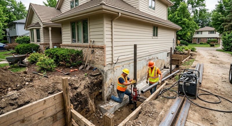 House Foundation Repair in Montgomery County, PA