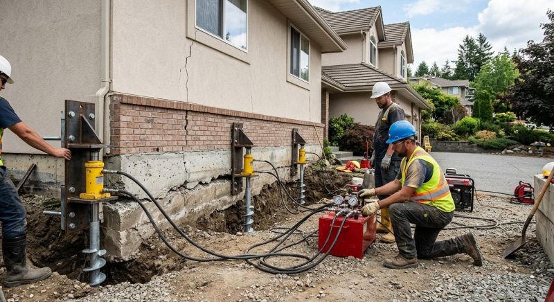 Sinking Foundation Lifting in Perkasie, PA