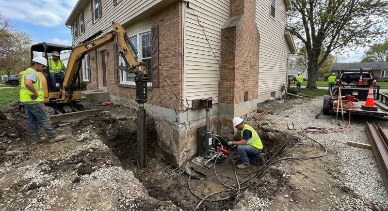 Sinking Foundation Repair in Allentown, PA