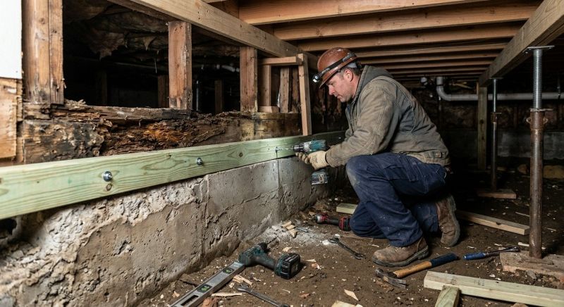 Sinking Foundation Repair in Allentown, PA