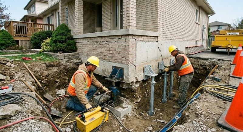 Structural Foundation Repair in Gilbertsville, PA