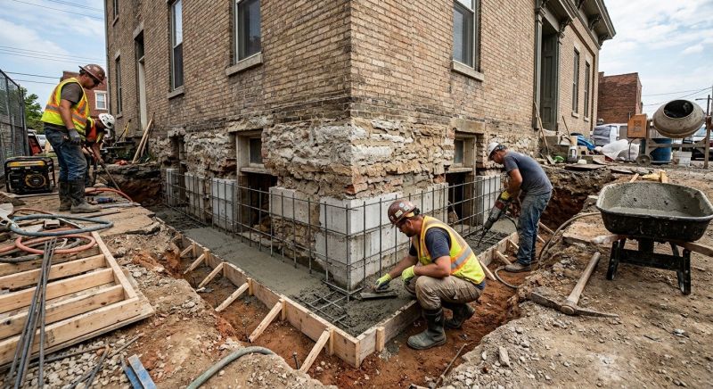 Underpinning Repair in Perkasie, PA